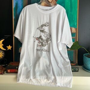 White Dragon Vietnam Graphic Tee 3XL Cotton Embroidered